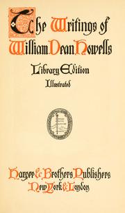 Cover of: My literary passions, criticism and fiction by William Dean Howells