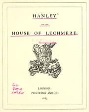 Cover of: Hanley and the house of Lechmere.
