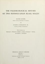 Cover of: paleoecological history of two Pennsylvanian black shales