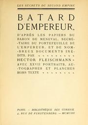Cover of: B©Đatard d'empereur by Fleischmann, Hector