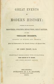 Cover of: Great events in modern history ..