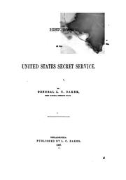 Cover of: History of the United States Secret Service