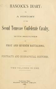 Cover of: Hancock's diary by R. R. Hancock