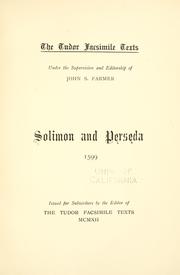 Cover of: Solimon and Perseda.: 1599.