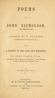 Cover of: Poems by John Nicholson: the Airedale poet.