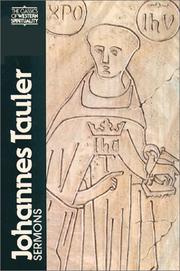 Cover of: Johannes Tauler | Maria Shrady