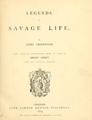 Cover of: Legends of savage life.
