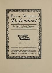 Eneas Africanus defendant by Harry Stillwell Edwards