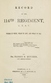Record of the 114th regiment, N. Y. S. V by Harris H. Beecher