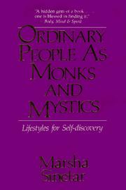 Cover of: Ordinary people as monks and mystics: lifestyles for self-discovery