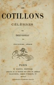 Les cotillons célèbres by Émile Gaboriau
