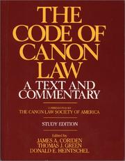 Cover of: Code of Canon Law a Text and Commentary, Study Edition