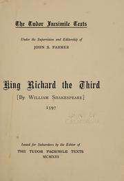 Cover of: King Richard the Third by William Shakespeare