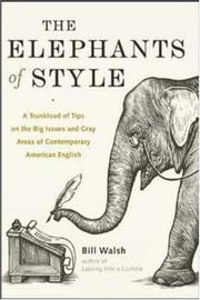 Cover of: The elephants of style by Walsh, Bill
