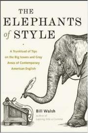 Cover of The elephants of style