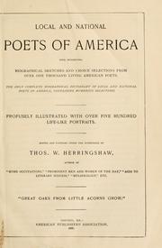 Cover of: Local and national poets of America with interesting biographical sketches and choice selections from over one thousand living American poets.
