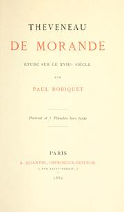 Cover of: Theveneau de Morande: ©Øetude sur le 18e si©Łecl