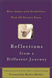 Cover of: Reflections from a Different Journey  by Stanley Klein, John Kemp