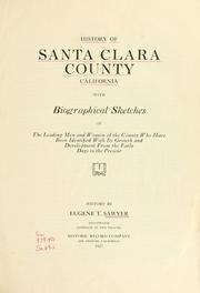 Cover of: History of Santa Clara County California