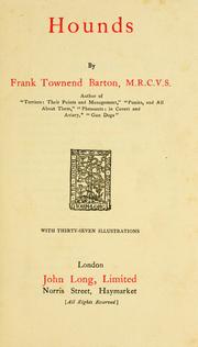 Cover of: Hounds by Frank Townend Barton