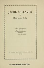 Cover of: Jacob Collamer by Mary Louise Kelly