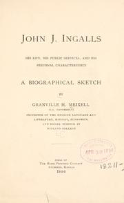 John J. Ingalls by Granville H. Meixell