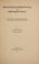 Cover of: Historical outlines of English sounds and Middle English grammar, for courses in Chaucer, Middle English, and the history of the English language