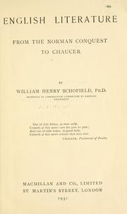 Cover of: English literature by William Henry Schofield