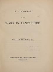 Cover of: A discourse of the warr in Lancashire