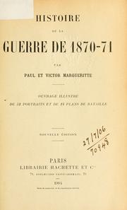 Cover of: Histoire de la Guerre de 1870-71. by Paul Margueritte