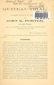 Guiteau trial by John K. Porter
