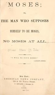 Cover of: Moses