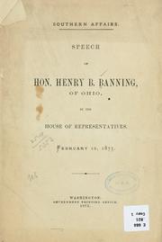 Cover of: Southern affairs. by Henry B. Banning