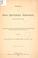 Cover of: Speech of Hon. Reverdy Johnson ... on organization of provisional governments within the states whose people were lately in rebellion against the United States, delivered in the Senate of the United States, January 11, 1866.