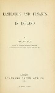 Cover of: Landlords and tenants in Ireland