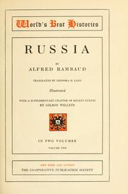 Cover of: Russia by Alfred Rambaud, Alfred Rambaud