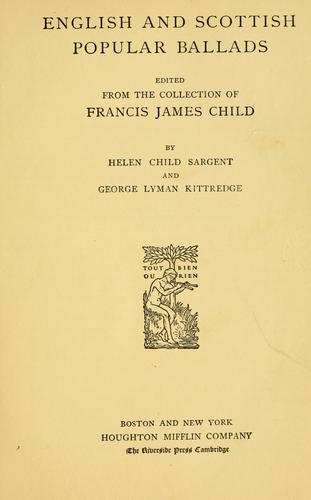 English and Scottish popular ballads by Francis James Child