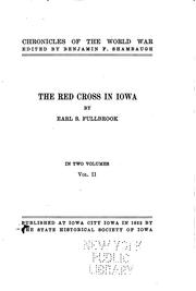 Cover of: The Red Cross in Iowa by Earl Stanfield Fullbrook