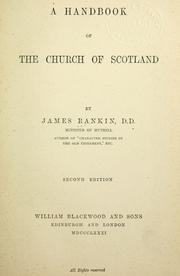 Cover of: A handbook of the Church of Scotland by Rankin, James