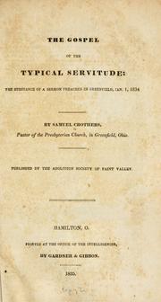 Cover of: gospel of the typical servitude