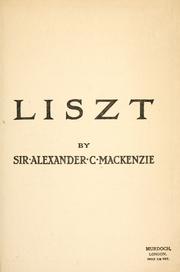 Cover of: Liszt