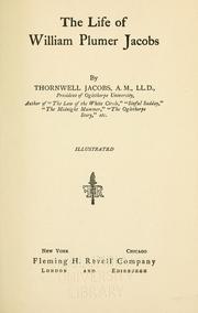 Cover of: The life of William Plumer Jacobs by Thornwell Jacobs