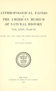 Cover of: Myths and tales from the White Mountain Apache by Pliny Earle Goddard