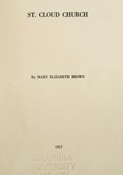 Cover of: St. Cloud Church. by Mary Elizabeth Brown