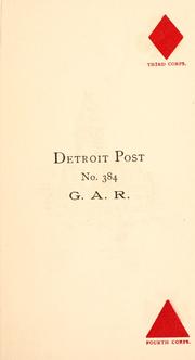 Cover of: Detroit post. by Grand army of the republic. Dept. of Michigan. Detroit post, no. 384