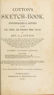 Cotton's sketch-book by Cotton, A. J.