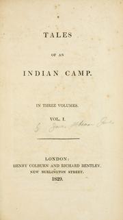 Cover of: Tales of an Indian camp. by James Athearn Jones