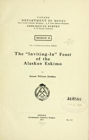Cover of: The "Inviting-in" feast of the Alaskan Eskimo by Ernest William Hawkes