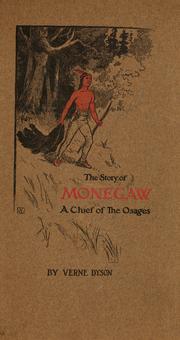 Cover of: story of Monegaw: a chief of the Osages