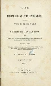 Cover of: Life of Joseph Brant-Thayendanegea by William L. Stone, William L. Stone